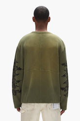 PURPLE BRAND M1070 Gothic Flames Waffle Knit Shirt - Gravity NYC